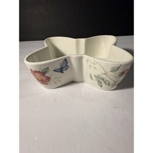 Lenox Butterfly Meadow Blossom Bowl Floral Butterfly 9.5" Louise Le Luyer USA